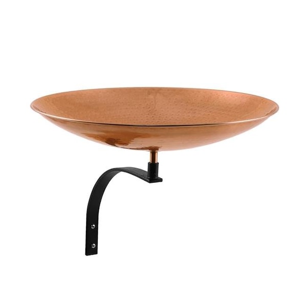 Achla Designs Achla PCB-01-WM Polished Copper Birdbath with Wall Mount Bracket PCB-01-WM - main